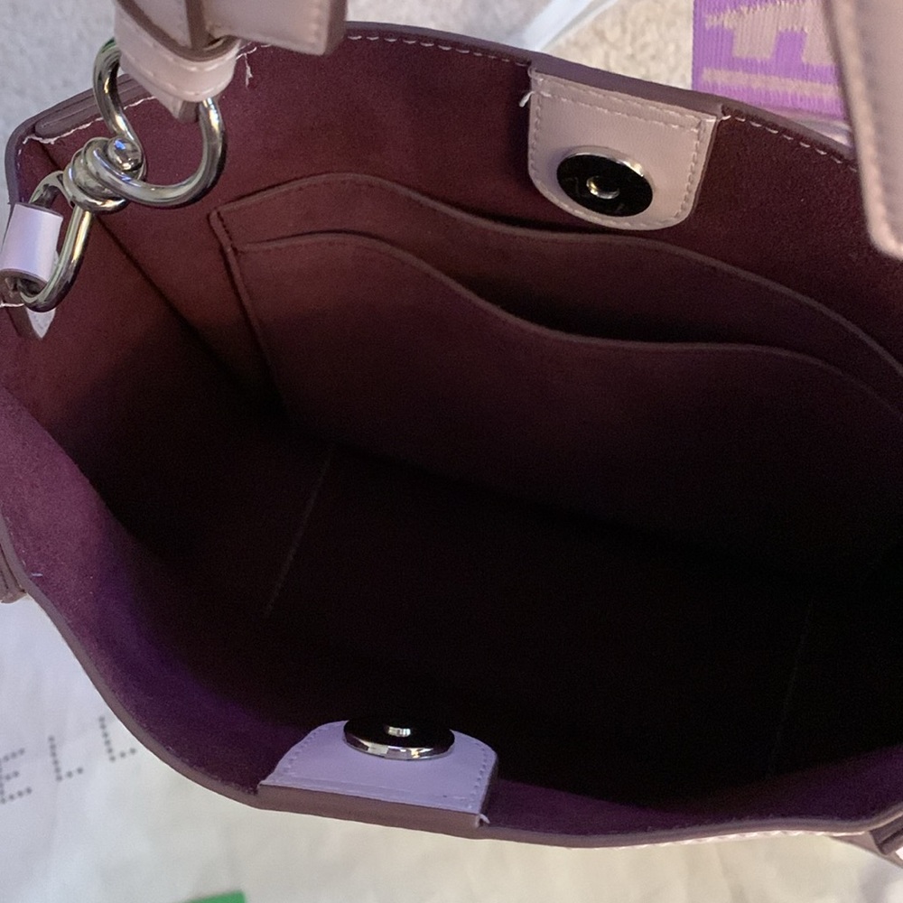 🌸 Stella McCartney perforated logo alter Napa crossbody bag in Lilac - Picture 11 of 15
